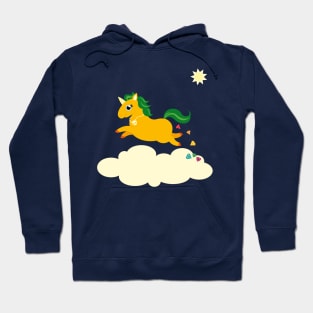 The Golden Unicorn of Glitter Poo Hoodie